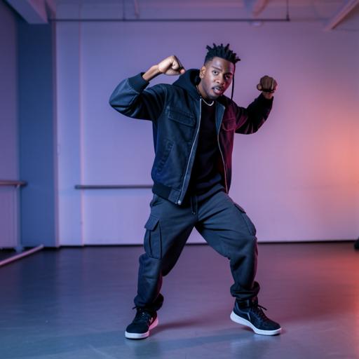 Hip-Hop students dancing together